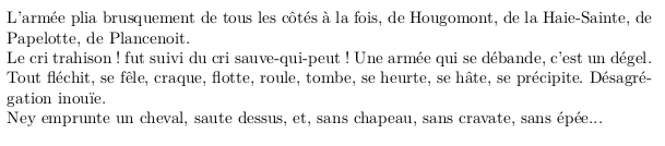 résultat du code