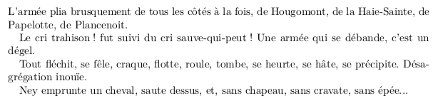 résultat du code