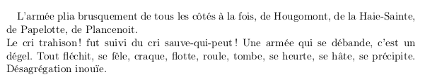 résultat du code